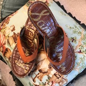 EUC Sam Edelman Romy wedge flip flop sanda…